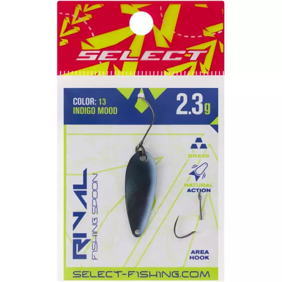 Блешня Select Rival 2.3g 30mm #13 Indigo Mood, Вага блешні: 2.3, Колір блешні: #13 Indigo Mood, фото , изображение 2